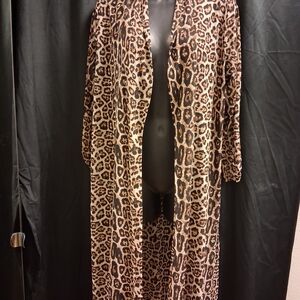 Chic Leopard Print Women's Cover Up .